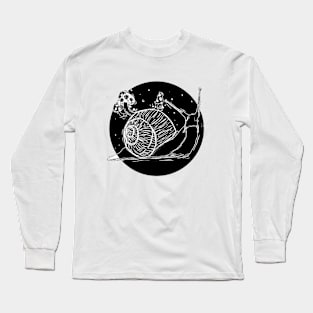 Snail mushroom night Long Sleeve T-Shirt